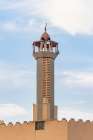 Saudi Arabia, Al-Qassim, Unaizah. Minaret on a mosque. Art Print